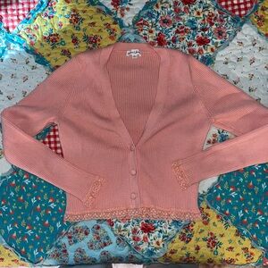 For Love And Lemons peach Cardigan